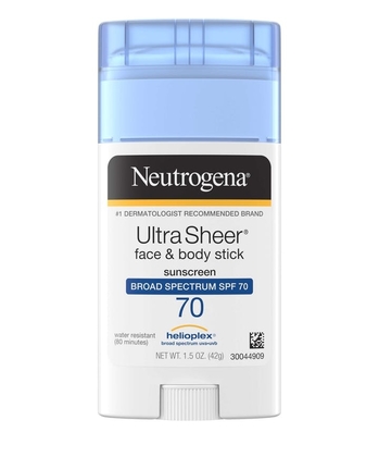 Ultra Sheer® Face & Body Sunscreen Stick SPF 70 | Neutrogena®