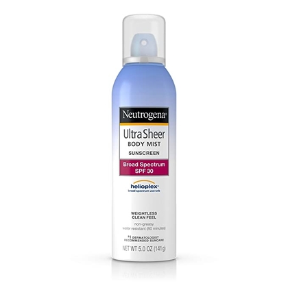 Neutrogena Ultra Sheer Body Mist Sunscreen Broad Spectrum SPF 30