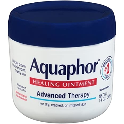  Aquaphor Healing Ointment - Moisturizing Skin Protectant for Dry Cracked Hands, Heels and Elbows, Use After Hand Washing - 14 Oz. Jar