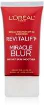 L'Oreal Paris Skincare Revitalift Miracle Blur Instant Skin Smoother, Facial Cream with SPF 30, 1.18 fl. oz.