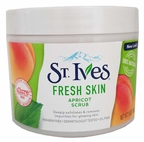 St. Ives Fresh Skin Exfoliating Apricot Scrub, 283ml, 10 fl.oz. (Pack of 3)