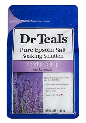 Dr Teal's Epsom Salt Soaking Solution, Soothe &amp; Sleep, Lavender, 3lbs