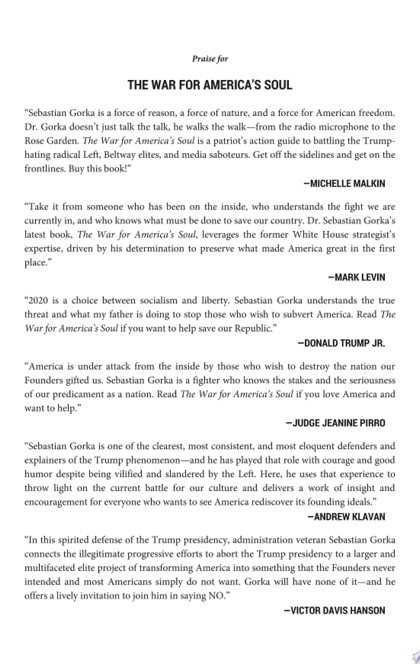 The War for America's Soul - Sebastian Gorka