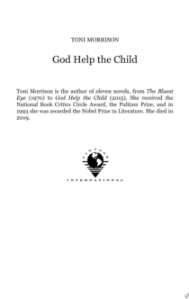 God Help the Child - Toni Morrison