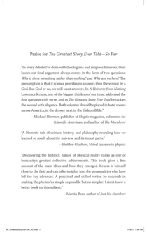 The Greatest Story Ever Told--So Far - Lawrence M. Krauss