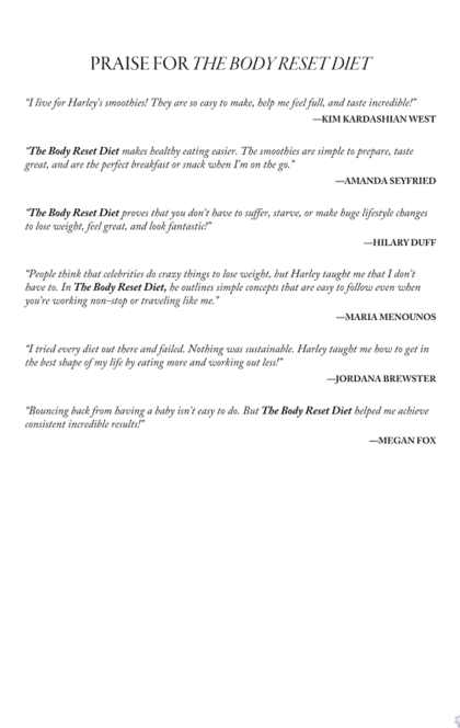 The Body Reset Diet, Revised Edition - Harley Pasternak