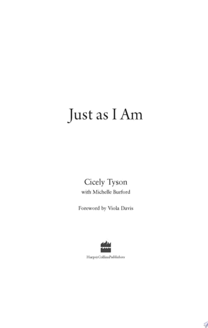 Just as I Am - Cicely Tyson