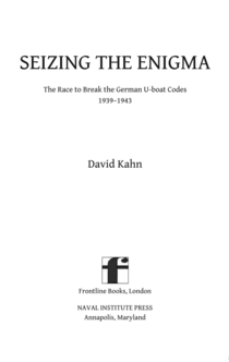 Seizing the Enigma - David Kahn