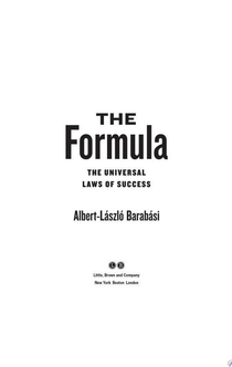 The Formula - Albert-László Barabási