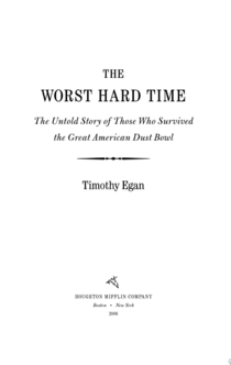 The Worst Hard Time - Timothy Egan