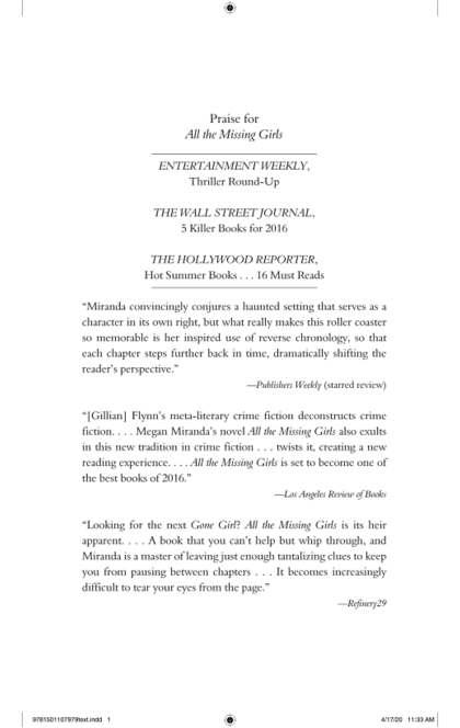 All the Missing Girls - Megan Miranda