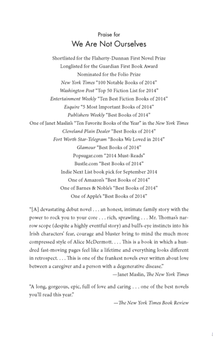 We Are Not Ourselves - Matthew Thomas