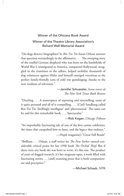 Rin Tin Tin - Susan Orlean