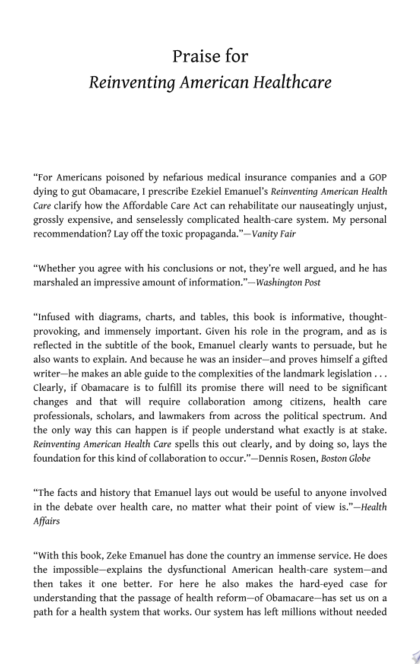 Reinventing American Health Care - Ezekiel J. Emanuel