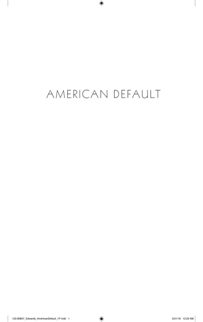 American Default - Sebastian Edwards