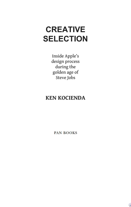 Creative Selection - Ken Kocienda