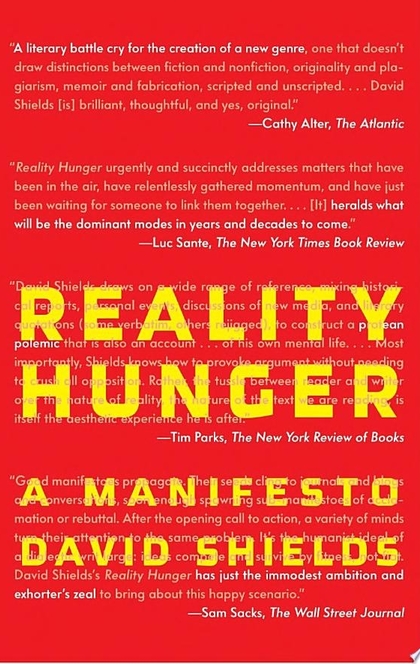 Reality Hunger - David Shields