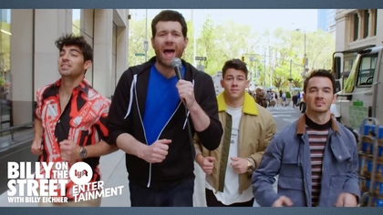 Watch Billy on the Street with THE JONAS BROTHERS!!!!! now
