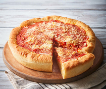 Chicago-style pizza