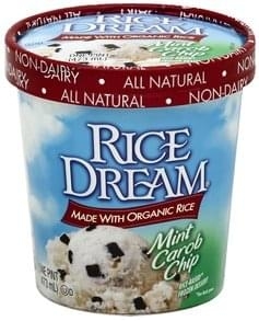 Rice Dream Non-Dairy, Rice-Based, Mint Carob Chip Frozen Dessert 