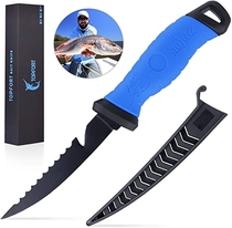 TOPFORT Outdoors Fillet Knife, 5 inch Bait Knife, Fishing Knife with Razor Sharp Stainless Steel Blade… 