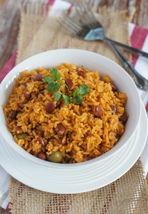 Rice with Beans (Moro de Habichuelas) 