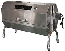 Charotis Charcoal Spit Roaster, 40W Motor, 100% Stainless Steel BBQ rotisserie for Whole Pig, Lamb, Goat - Model SSH1