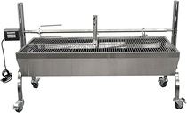  TITAN GREAT OUTDOORS Rotisserie Grill Roaster Stainless Steel 13W 88LBS Capacity BBQ Charcoal Pi