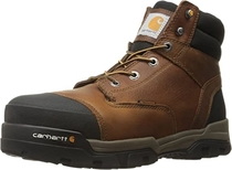 #2 CHEMICAL AND ABRASION RESISTANT - Carhartt Men's 6" Energy Black Waterproof Composite Toe CME6351 Industrial Boot