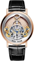 Reef Tiger Designer Fashion Watches for Men Quartz Skeleton Rose Gold Watches RGA1958 (RGA1958-PPB)