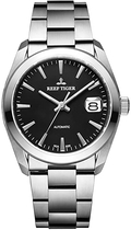 Reef Tiger Dress Steel Black Dial Automatic Men Watch with Big Date RGA835