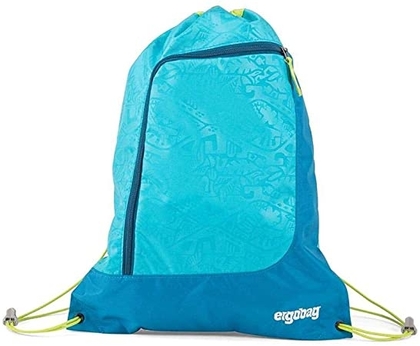 ergobag Gym Bag Prime Hula HoopBear Gym Bag Fitness and Exercise Unisex Children, Children, Hawaiian Turquoise (Turquoise), One Size