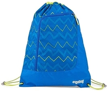 ergobag Gym Bag Prime LiBearo 2:0 Gym Bag Fitness and Exercise Unisex Children, Kids, Zig Zag Blue Green (Multi-Colour)