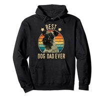 Best Dog Dad Ever Kerry Blue Terrier Father's Day Gift Pullover Hoodie