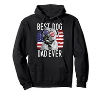 American Flag Best Dog Dad Ever Boerboels USA Pullover Hoodie