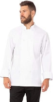 Chef Works Men's Le Mans Chef Coat, White, XX-Small