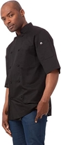 Chef Works Men's Montreal Cool Vent Chef Coat, Black, X-Small