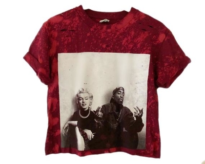 Marilyn and 2Pac Crop Top