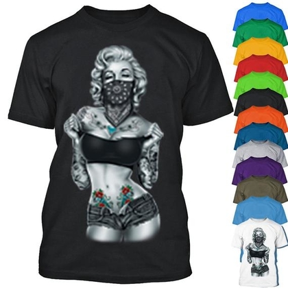 Marilyn Monroe Tshirt Tube Top and Shorts Men Tshirt 