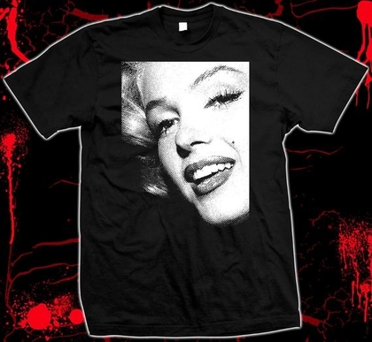 Marilyn Monroe Face - Norma Jean Baker - Pre-shrunk, Hand Silk Screened 100% cotton t-shirt