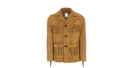 Eidos Brown Fringe Suede Jacket