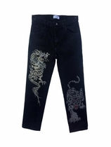 Bedazzled dragon jeans