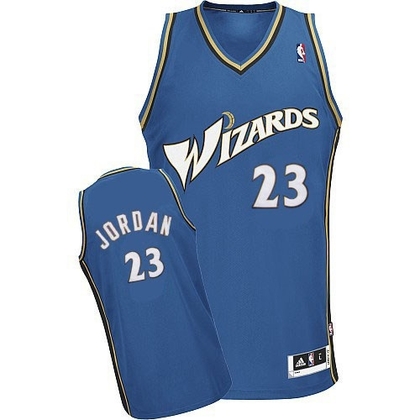 Adidas Washington Wizards Authentic Blue Michael Jordan Jersey