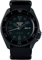 Seiko Men's Black Nylon NATO Strap Automatic Watch - SRPD79