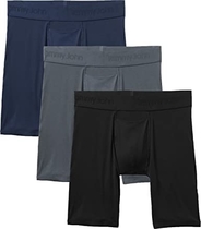 Tommy John Men's Second Skin Boxer Briefs - 3 Pack - No Ride-Up Comfortable Breathable Underwear for Men 