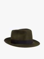 Agnes B green  gianny felt hat