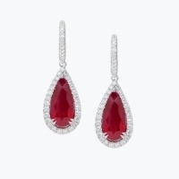 Natural Ruby and Diamond Earrings | Maximilian London