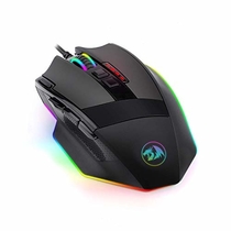 Redragon M801 Gaming Mouse Wired LED RGB Backlit MMO Gaming Mice 9 Button Programmable Mouse with Macro Recording Side Buttons Rapid Fire Button Weight Tuning Set 12400 DPI for Windows (Black)