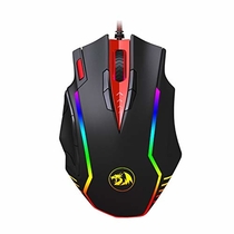 Redragon M902 PC Gaming Mouse with Side Buttons, RGB Backlit, USB Wired, Weight Tuning Set, High Precision Sensor 12400 DPI, Samsara Mouse for Windows PC FPS Games - (Black)