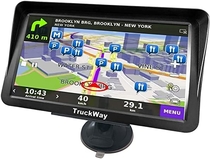TruckWay GPS - Pro Series Black Edition XL - Truck GPS 9" Inch for Truck Navigation Lifetime North America Maps (USA + Canada) 3D & 2D Maps, Touch Screen, Turn by Turn